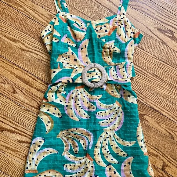Farm Rio Raining Bananas Dress - Picture 3 of 5